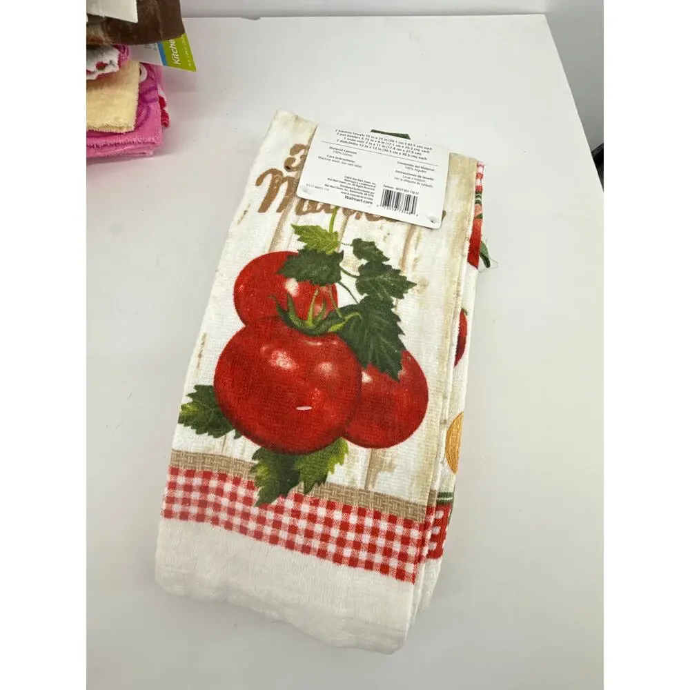 Huge Lot New Kitchen Towels Bright Colorful Dish Towels Holiday Seasonal